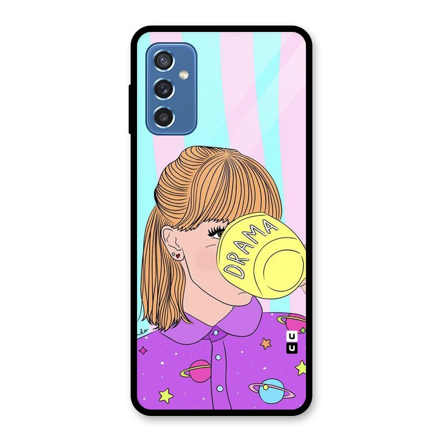 Drama Cup Glass Back Case for Galaxy M52 5G