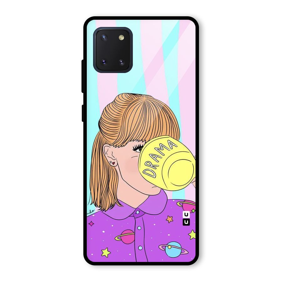 Drama Cup Glass Back Case for Galaxy Note 10 Lite