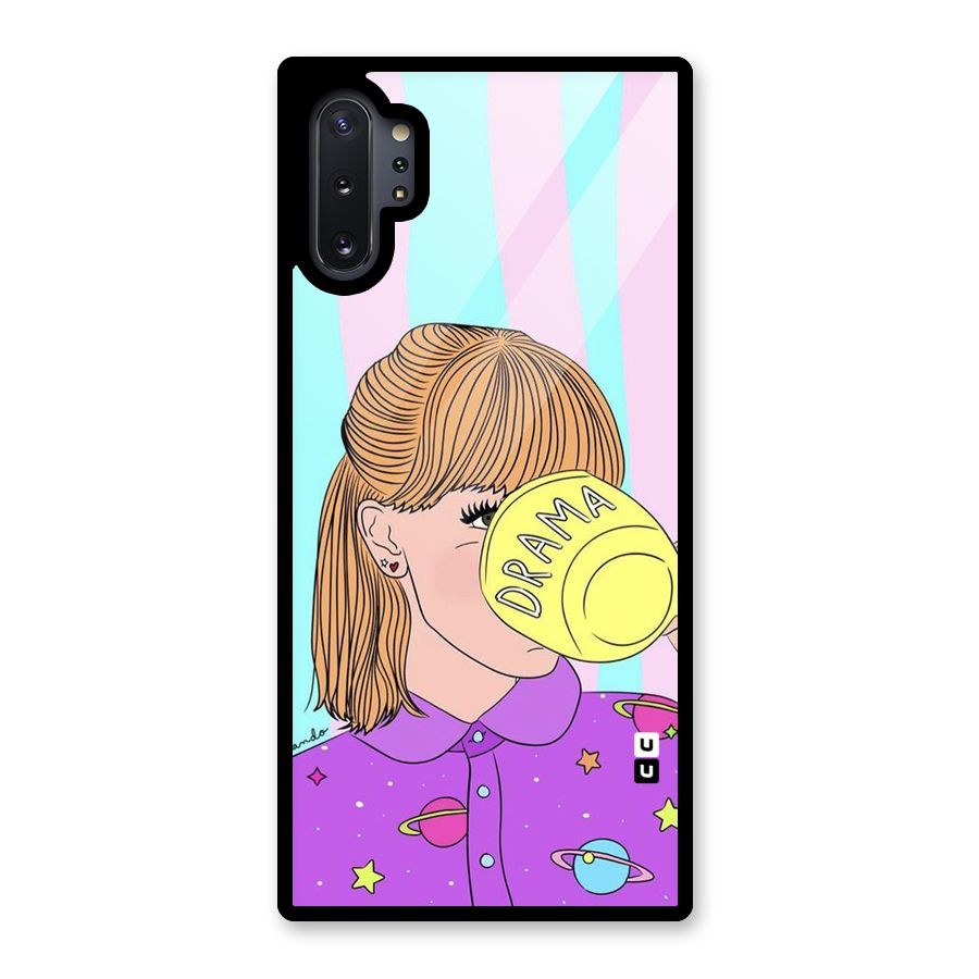 Drama Cup Glass Back Case for Galaxy Note 10 Plus