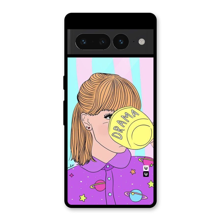 Drama Cup Glass Back Case for Google Pixel 7 Pro