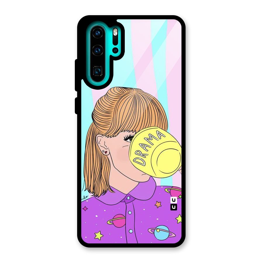 Drama Cup Glass Back Case for Huawei P30 Pro