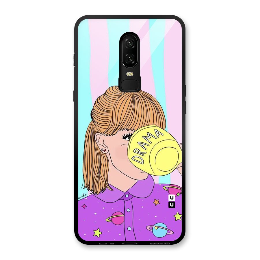 Drama Cup Glass Back Case for OnePlus 6