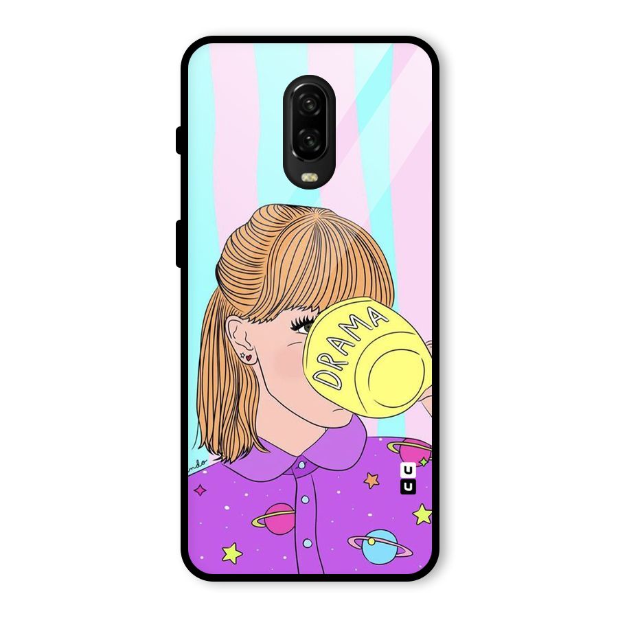 Drama Cup Glass Back Case for OnePlus 6T