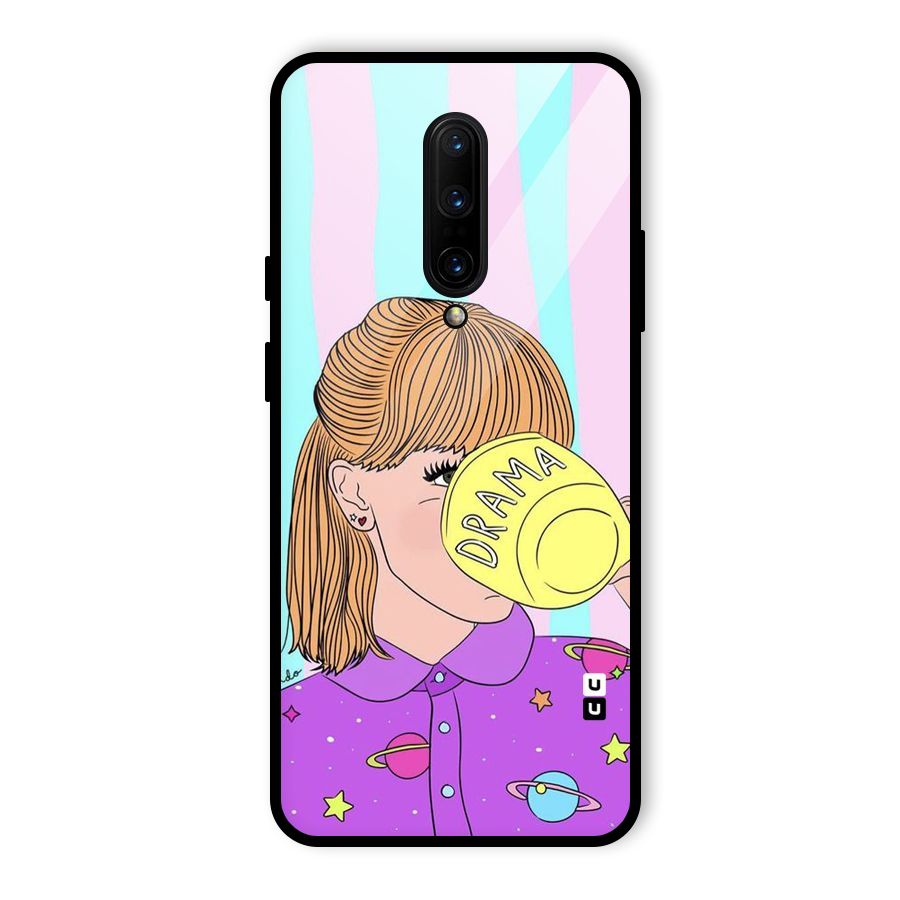 Drama Cup Glass Back Case for OnePlus 7 Pro