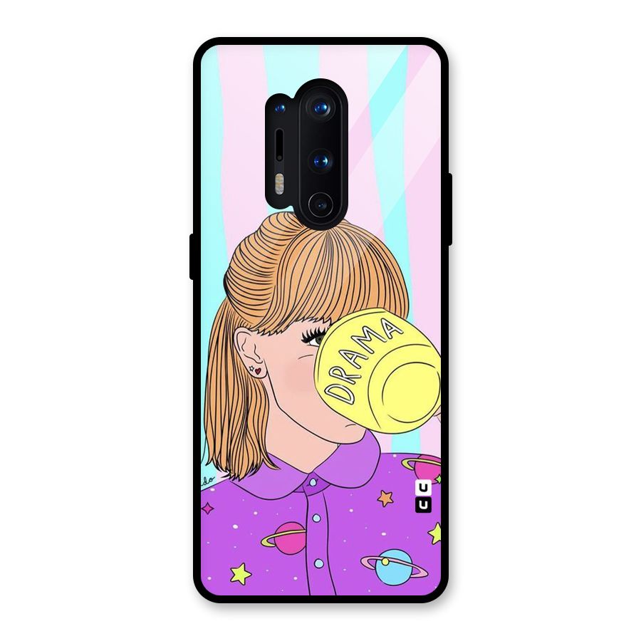 Drama Cup Glass Back Case for OnePlus 8 Pro