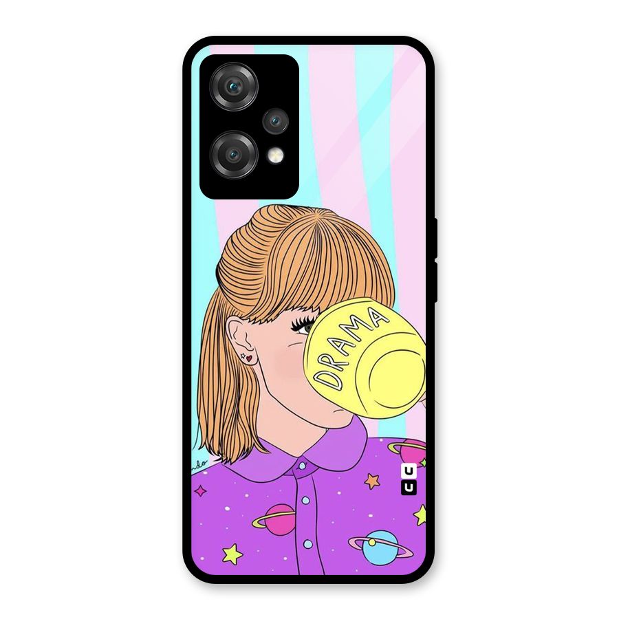 Drama Cup Glass Back Case for OnePlus Nord CE 2 Lite 5G