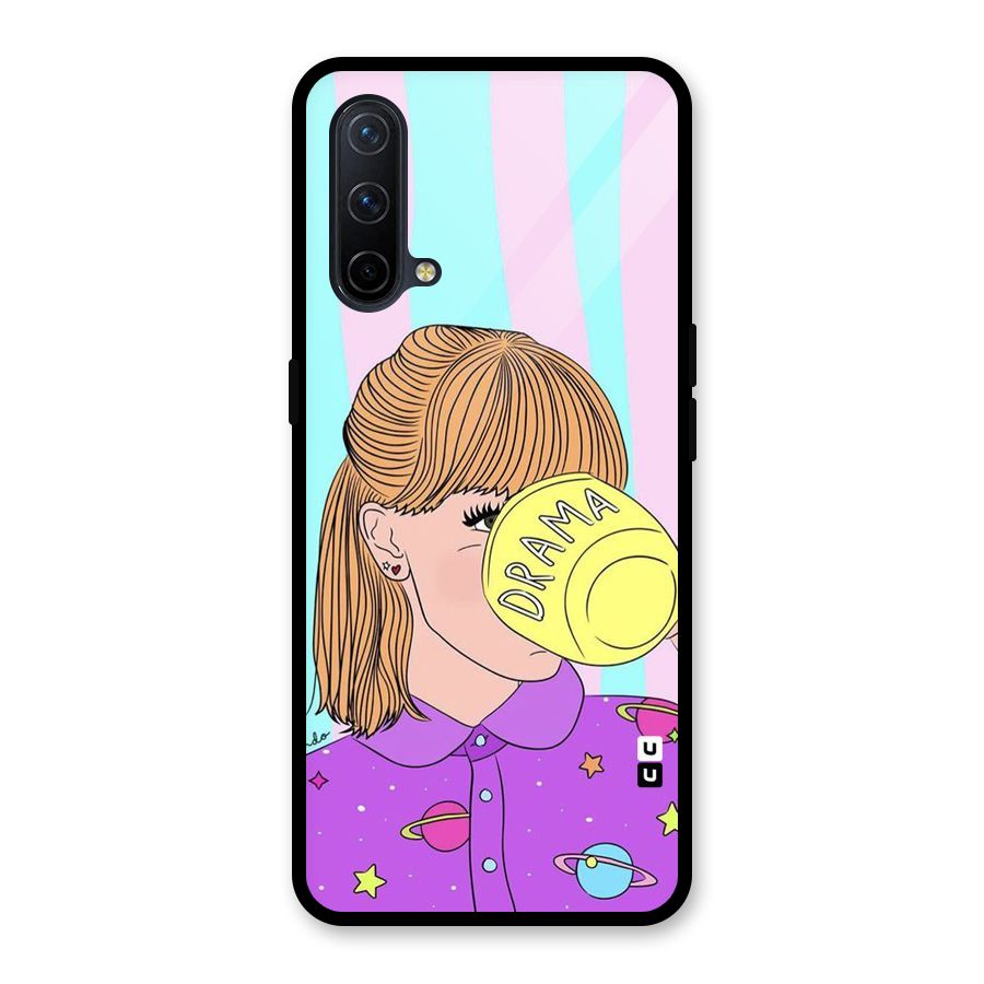 Drama Cup Glass Back Case for OnePlus Nord CE 5G