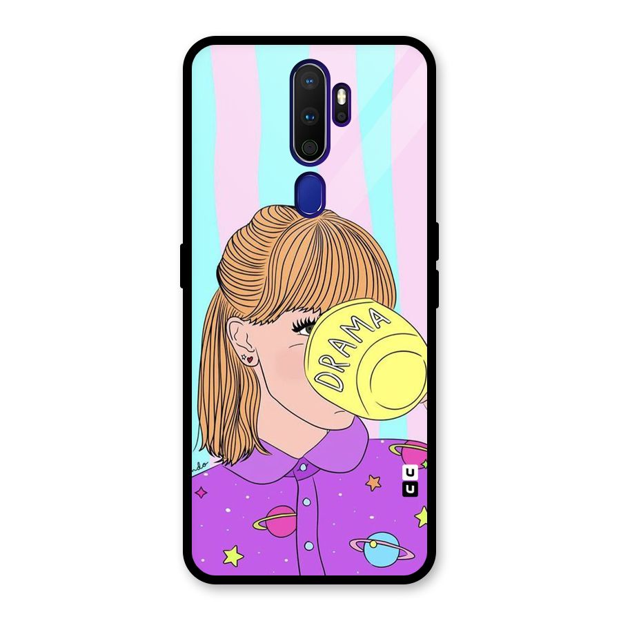 Drama Cup Glass Back Case for Oppo A9 (2020)