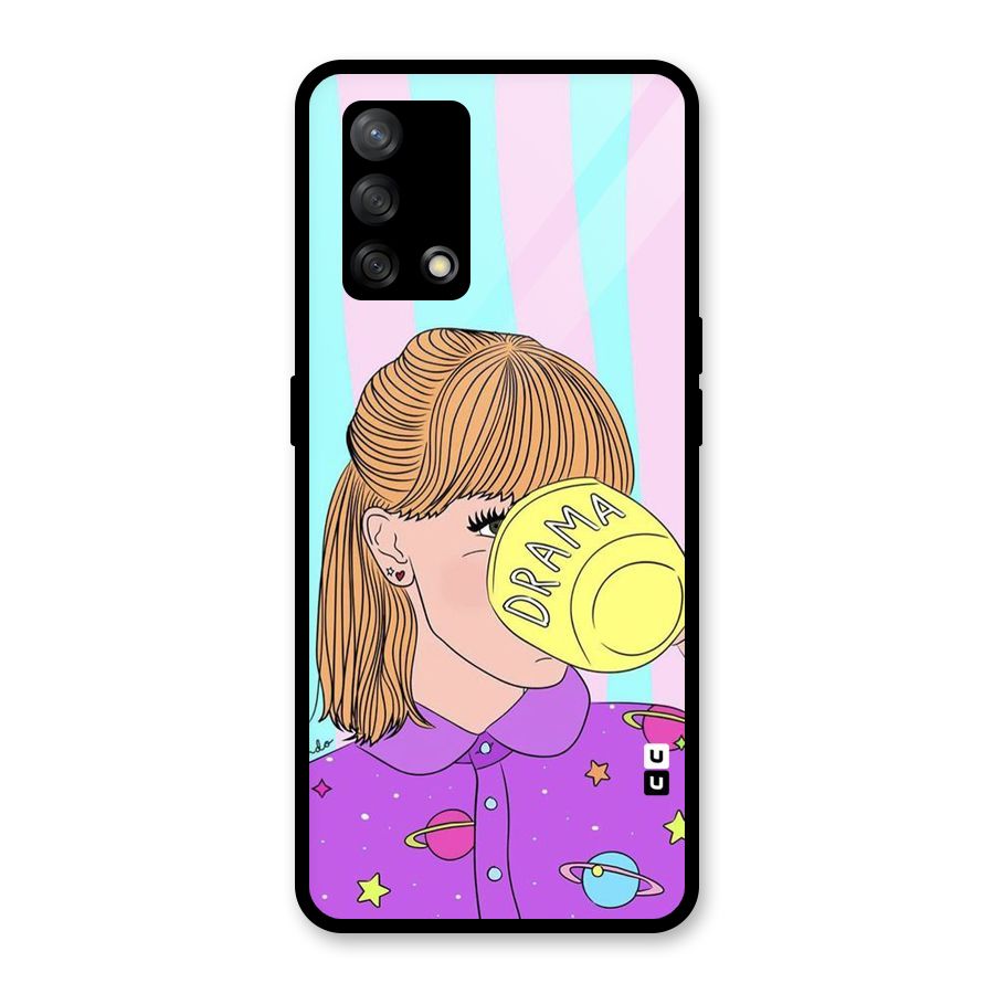 Drama Cup Glass Back Case for Oppo F19
