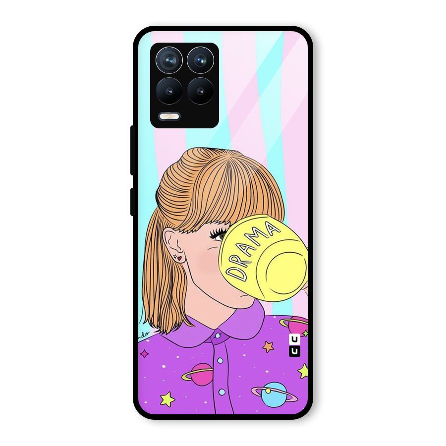Drama Cup Glass Back Case for Realme 8