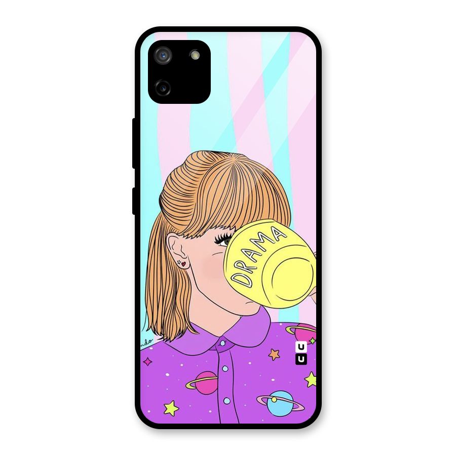Drama Cup Glass Back Case for Realme C11