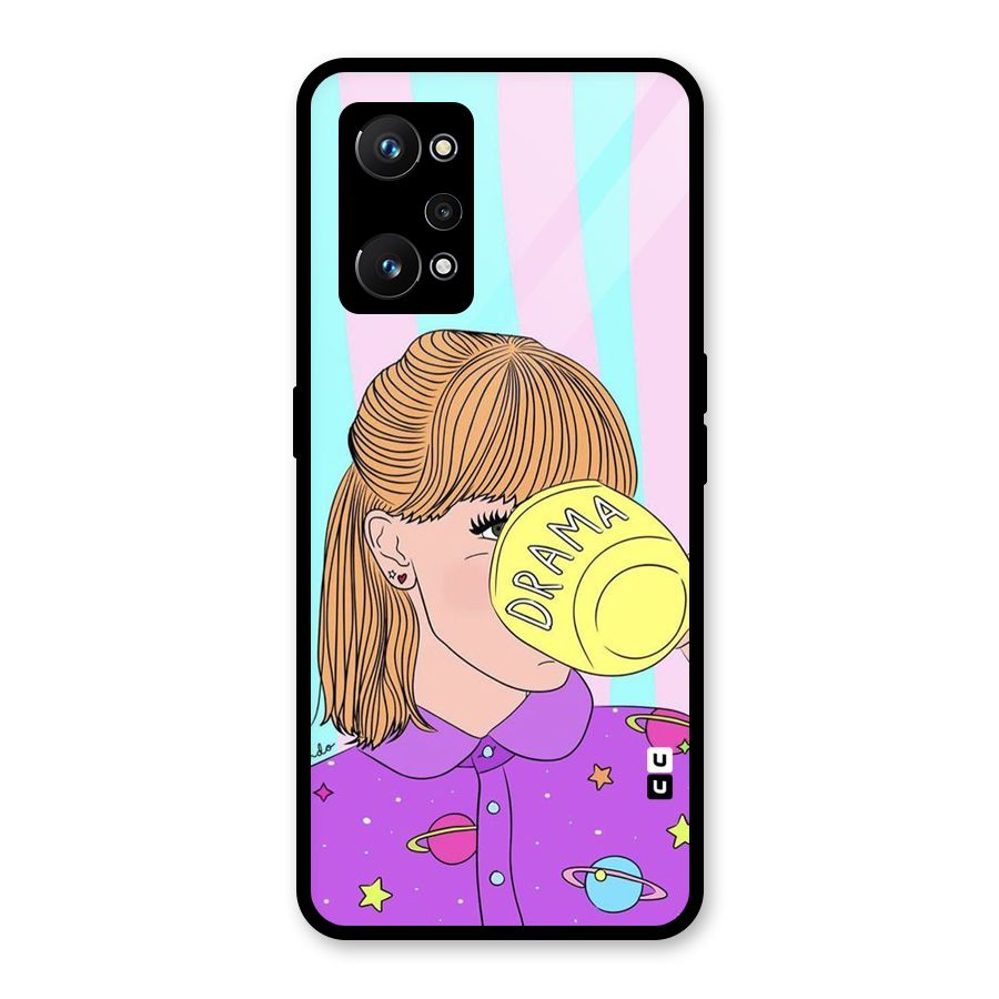 Drama Cup Glass Back Case for Realme GT Neo 3T