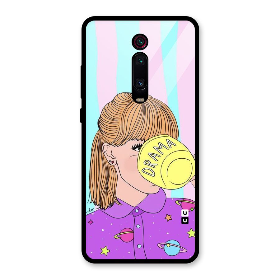Drama Cup Glass Back Case for Redmi K20 Pro