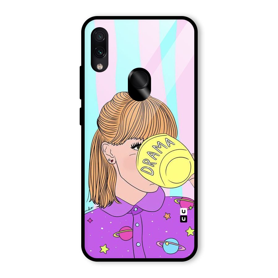 Drama Cup Glass Back Case for Redmi Note 7 Pro