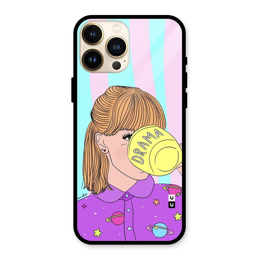 Drama Cup Glass Back Case for iPhone 13 Pro Max
