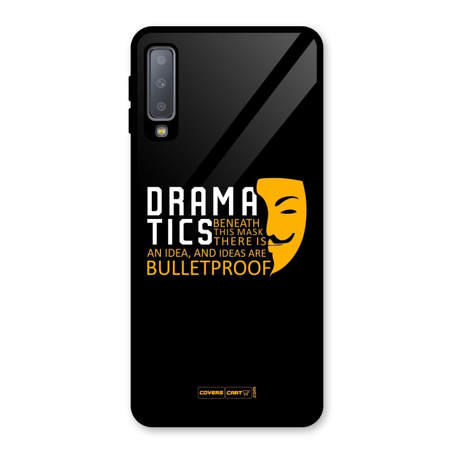 Dramatics Glass Back Case for Galaxy A7 (2018)