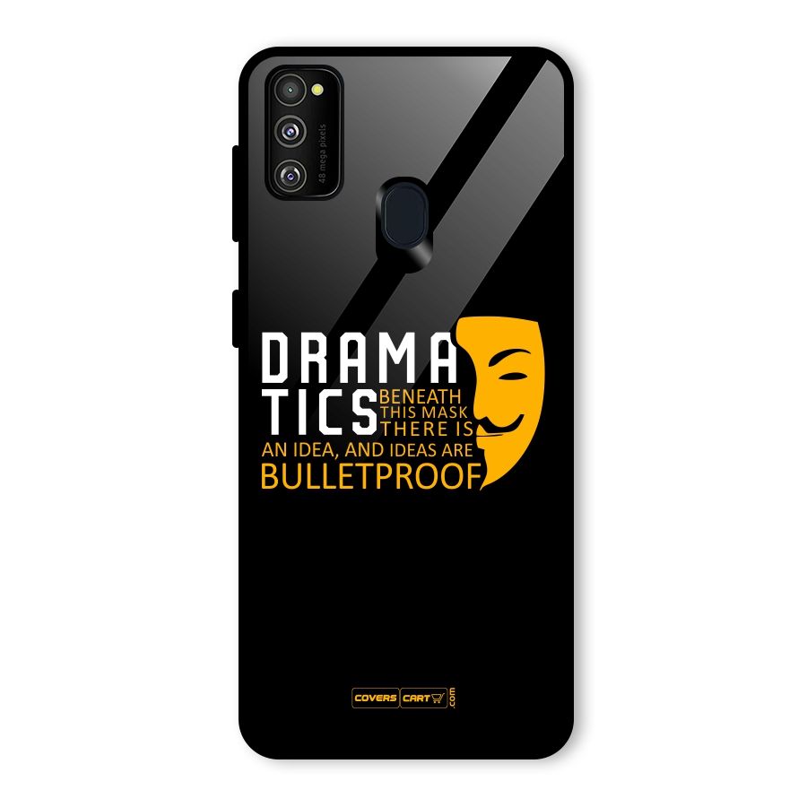 Dramatics Glass Back Case for Galaxy M30s