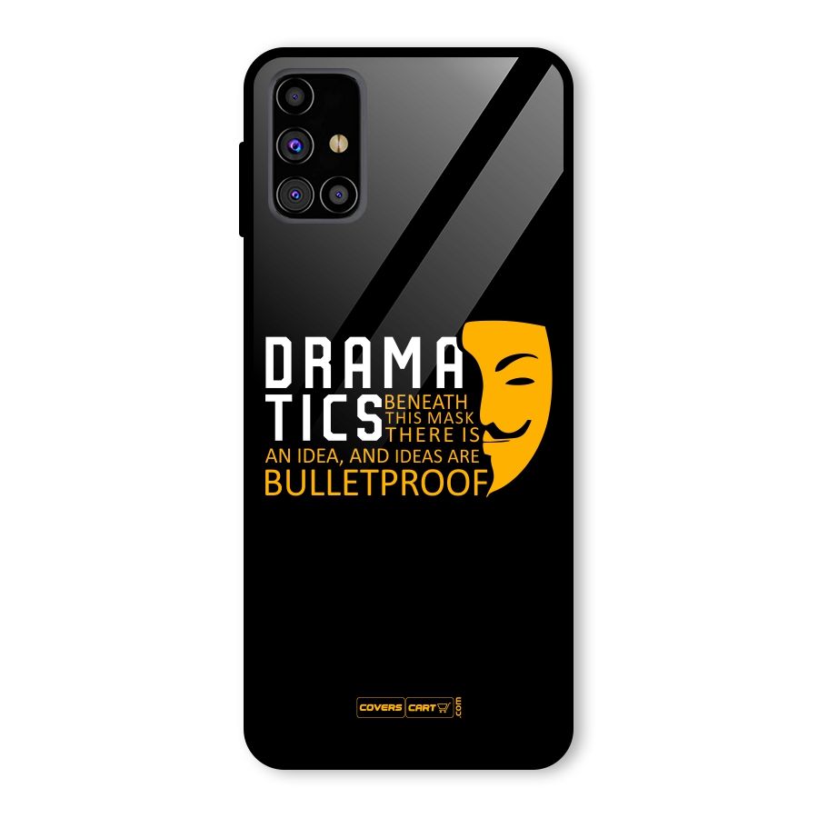Dramatics Glass Back Case for Galaxy M31s
