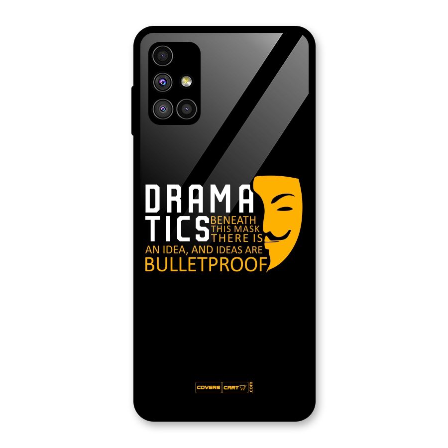 Dramatics Glass Back Case for Galaxy M51