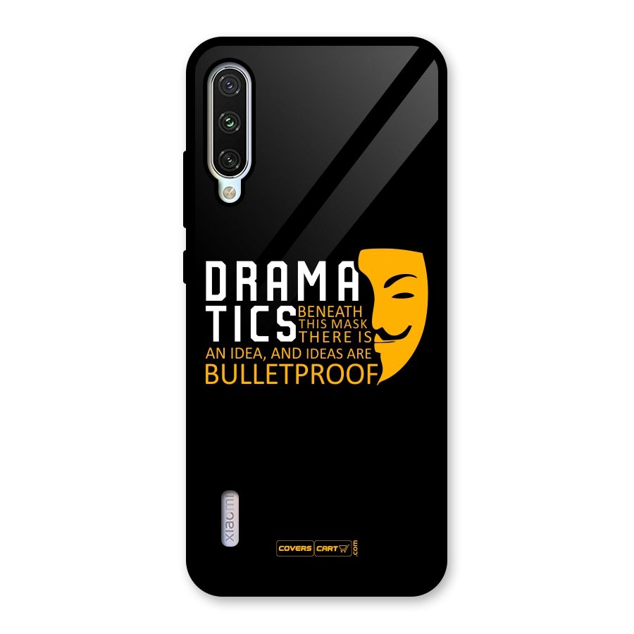 Dramatics Glass Back Case for Mi A3