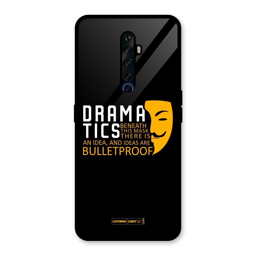 Dramatics Glass Back Case for Oppo Reno2 F