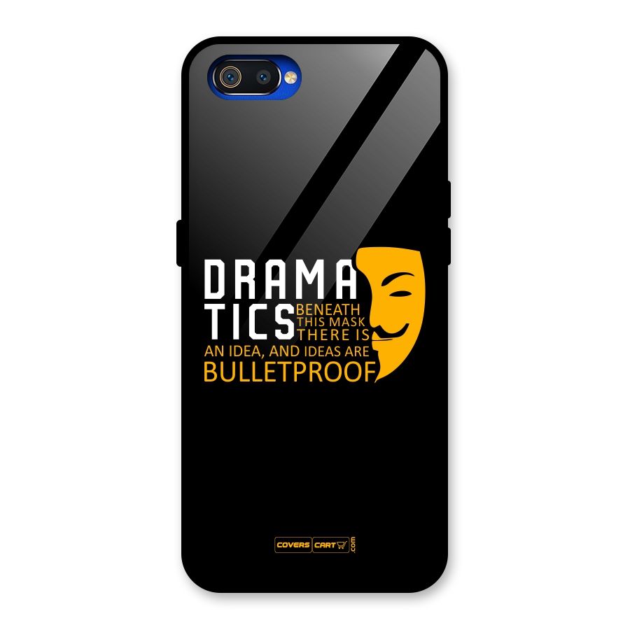 Dramatics Glass Back Case for Realme C2
