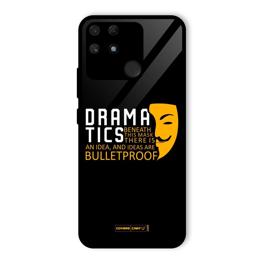 Dramatics Glass Back Case for Realme Narzo 50A