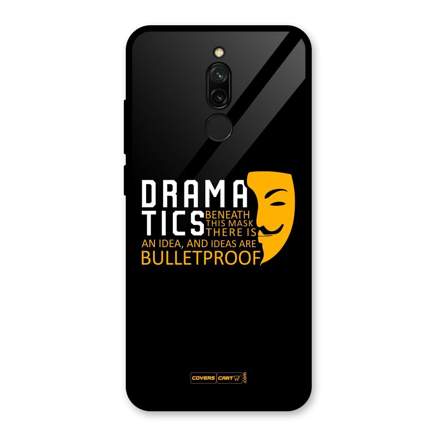 Dramatics Glass Back Case for Redmi 8