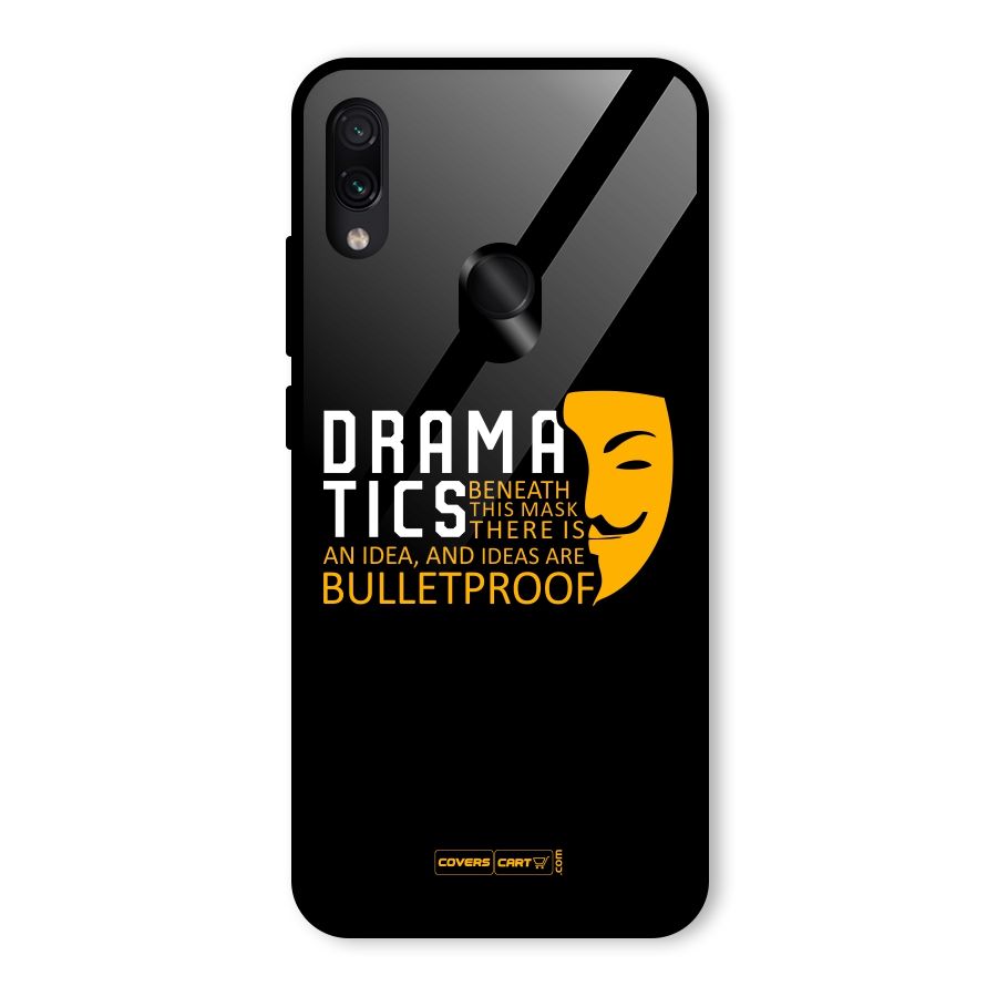 Dramatics Glass Back Case for Redmi Note 7