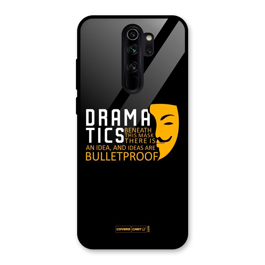 Dramatics Glass Back Case for Redmi Note 8 Pro