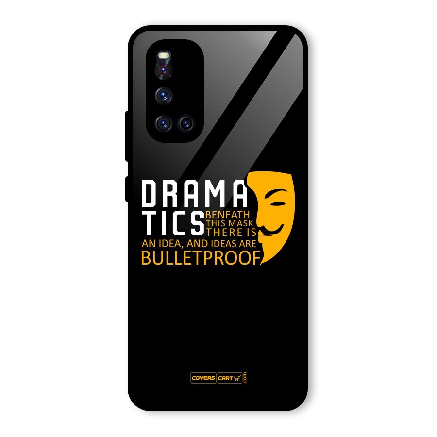 Dramatics Glass Back Case for Vivo V19
