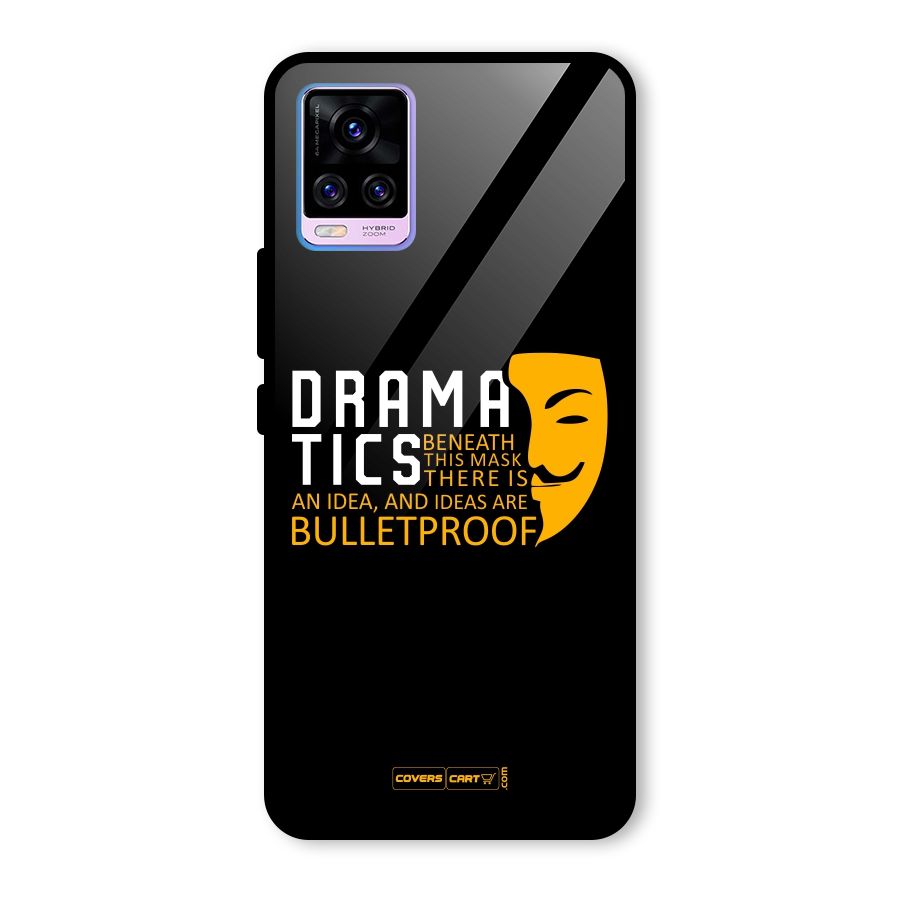 Dramatics Glass Back Case for Vivo V20 Pro