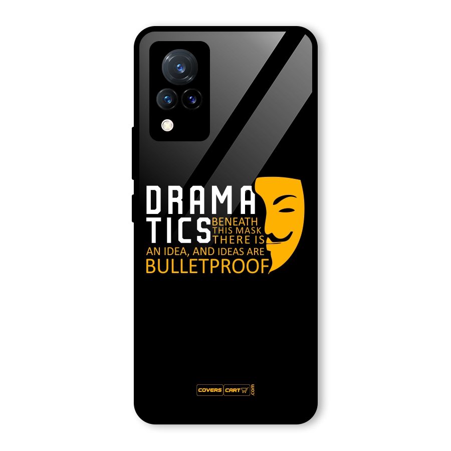 Dramatics Glass Back Case for Vivo V21 5G