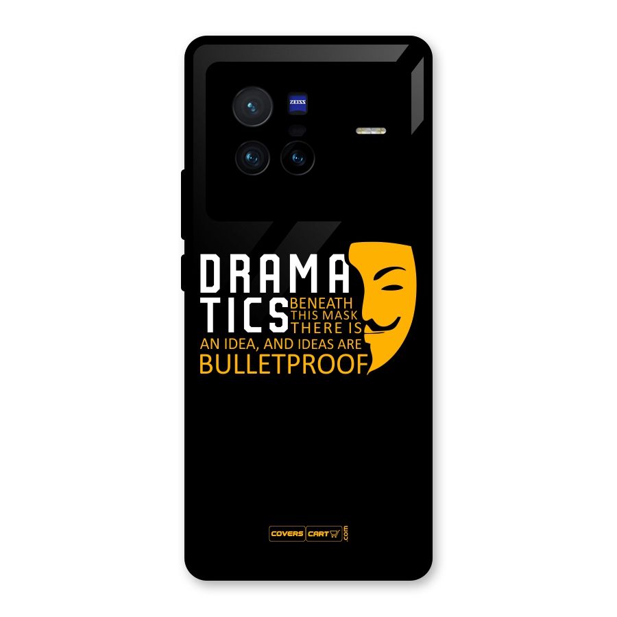 Dramatics Glass Back Case for Vivo X80