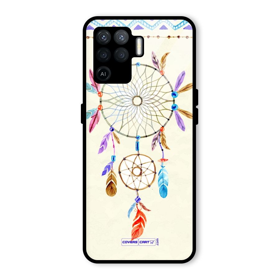 Dream Catcher Glass Back Case for Oppo F19 Pro