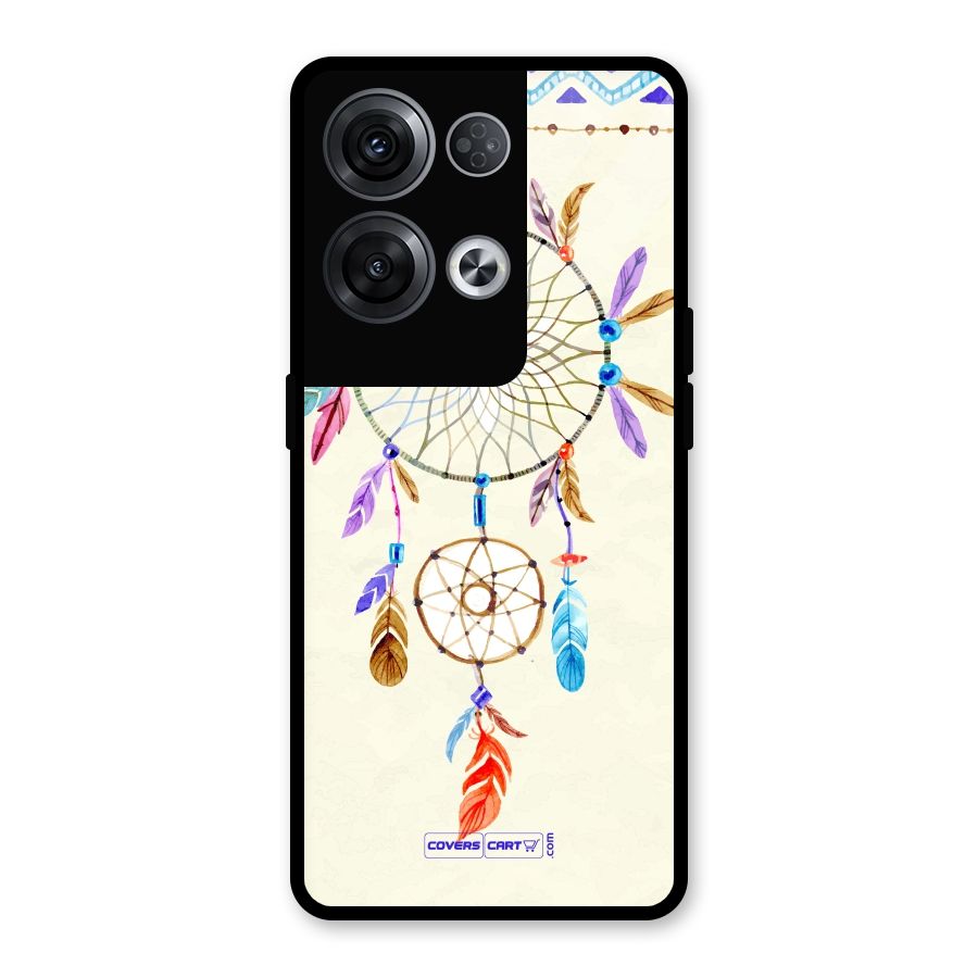 Dream Catcher Glass Back Case for Oppo Reno8 Pro 5G