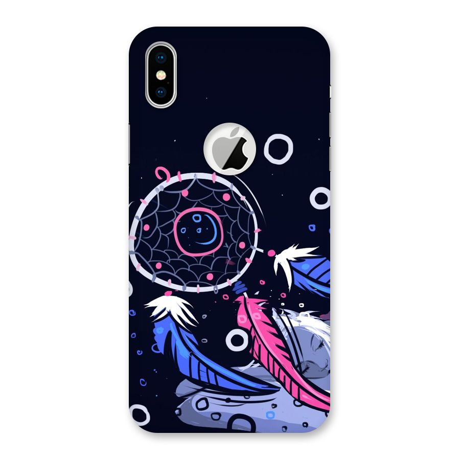 Dream Catcher Minimal Back Case for iPhone XS Logo Cut