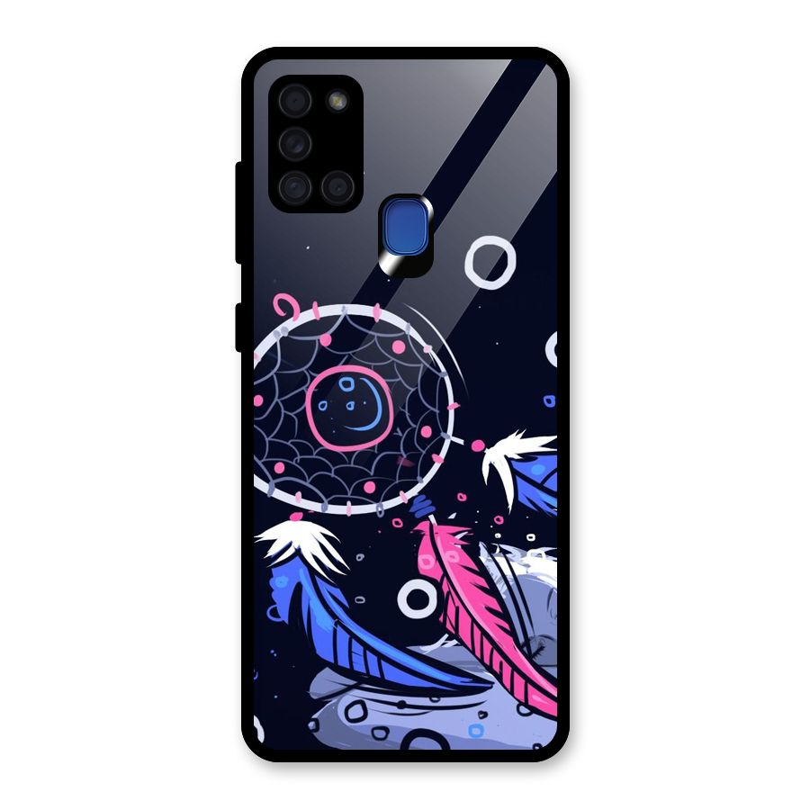 Dream Catcher Minimal Glass Back Case for Galaxy A21s