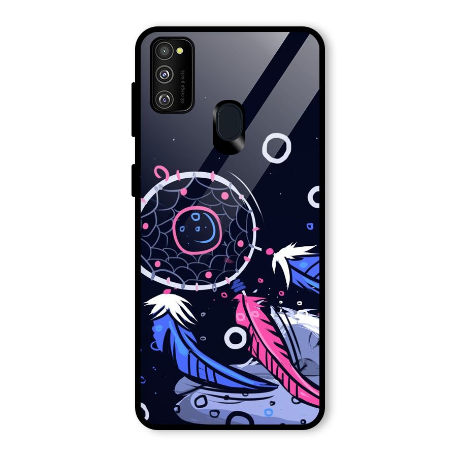 Dream Catcher Minimal Glass Back Case for Galaxy M30s