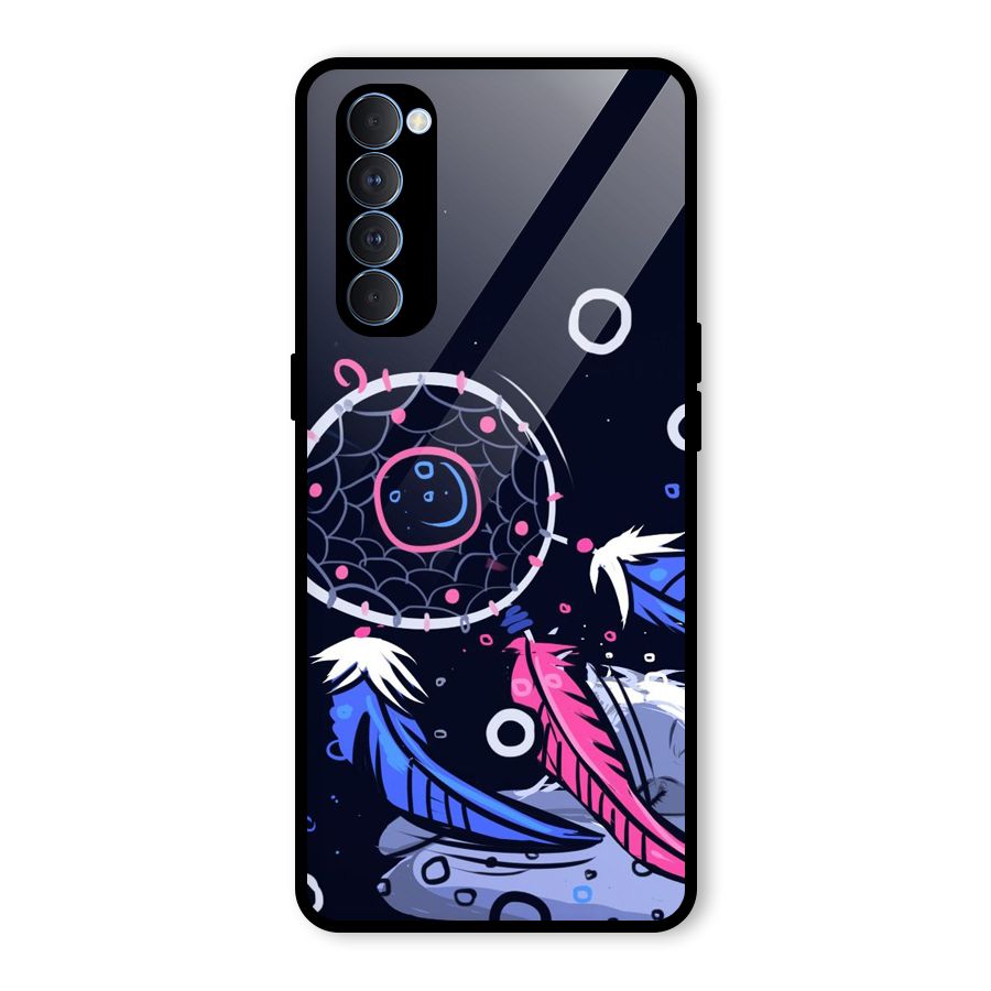 Dream Catcher Minimal Glass Back Case for Oppo Reno4 Pro