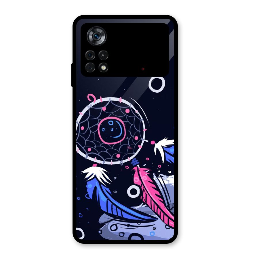 Dream Catcher Minimal Glass Back Case for Poco X4 Pro 5G