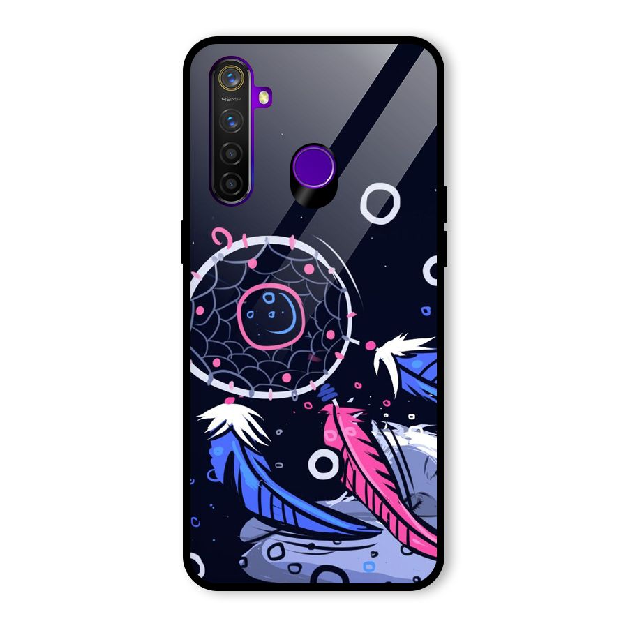 Dream Catcher Minimal Glass Back Case for Realme 5 Pro