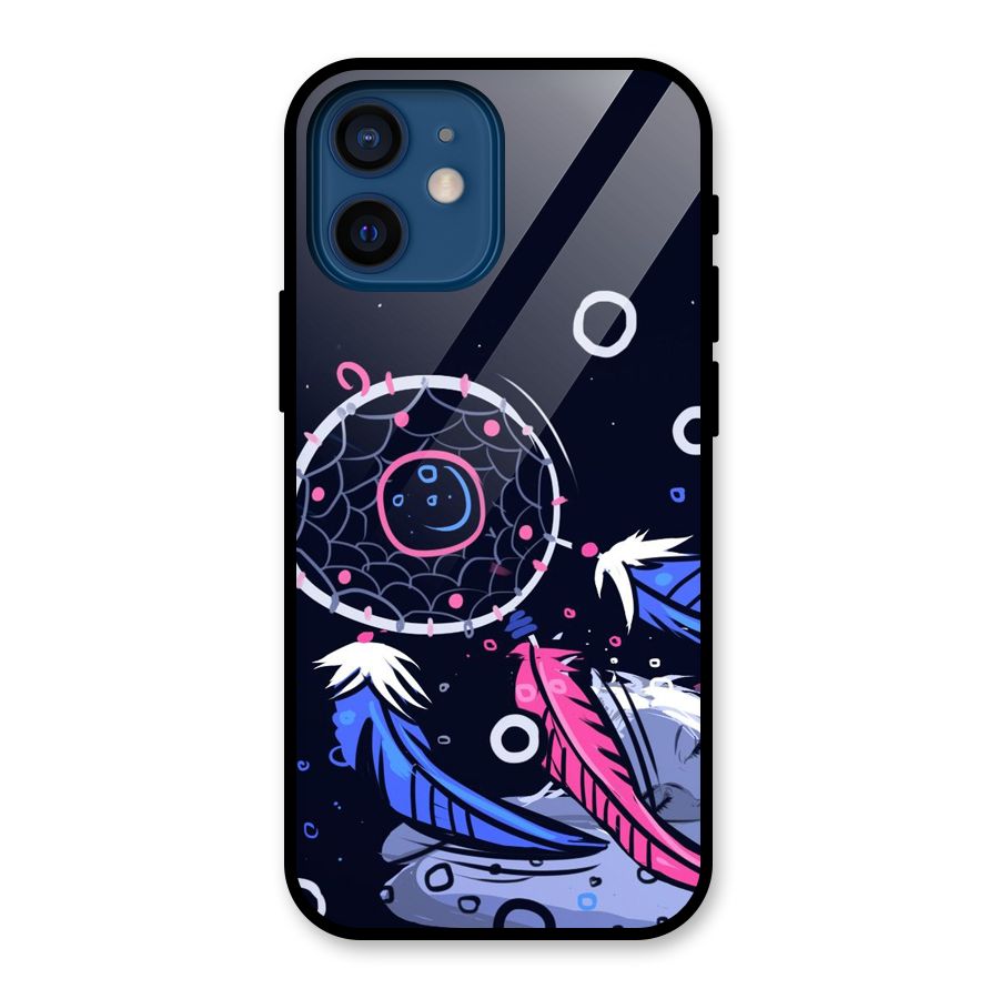 Dream Catcher Minimal Glass Back Case for iPhone 12 Mini