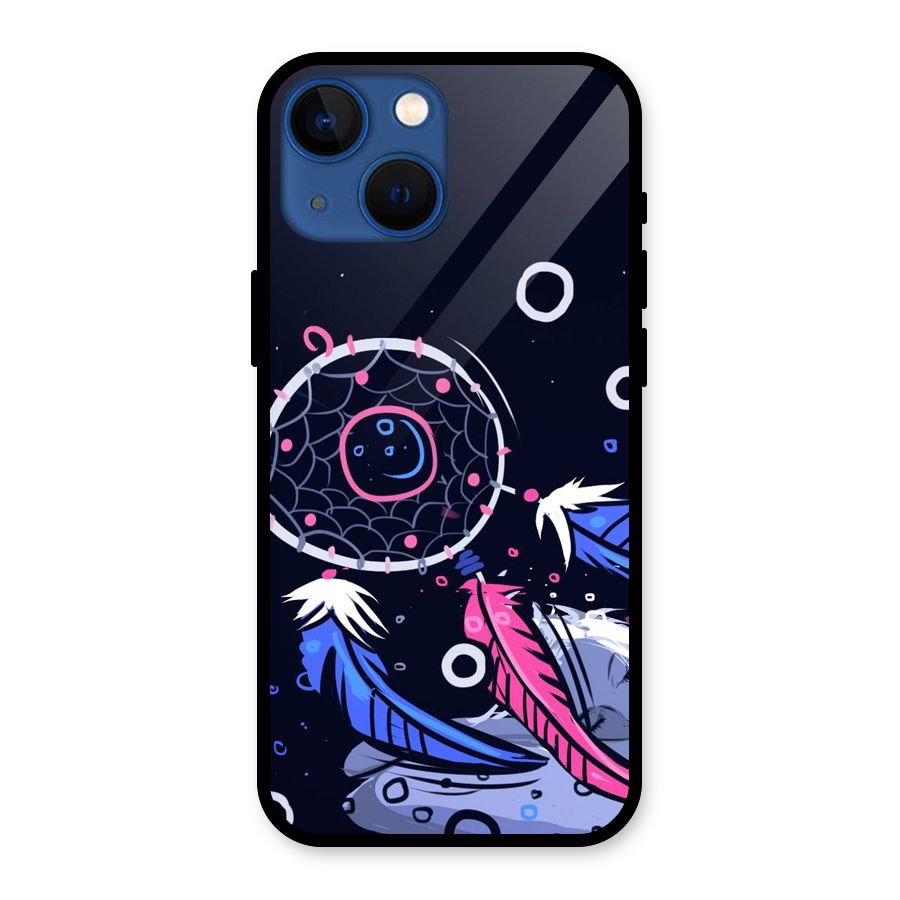 Dream Catcher Minimal Glass Back Case for iPhone 13 Mini