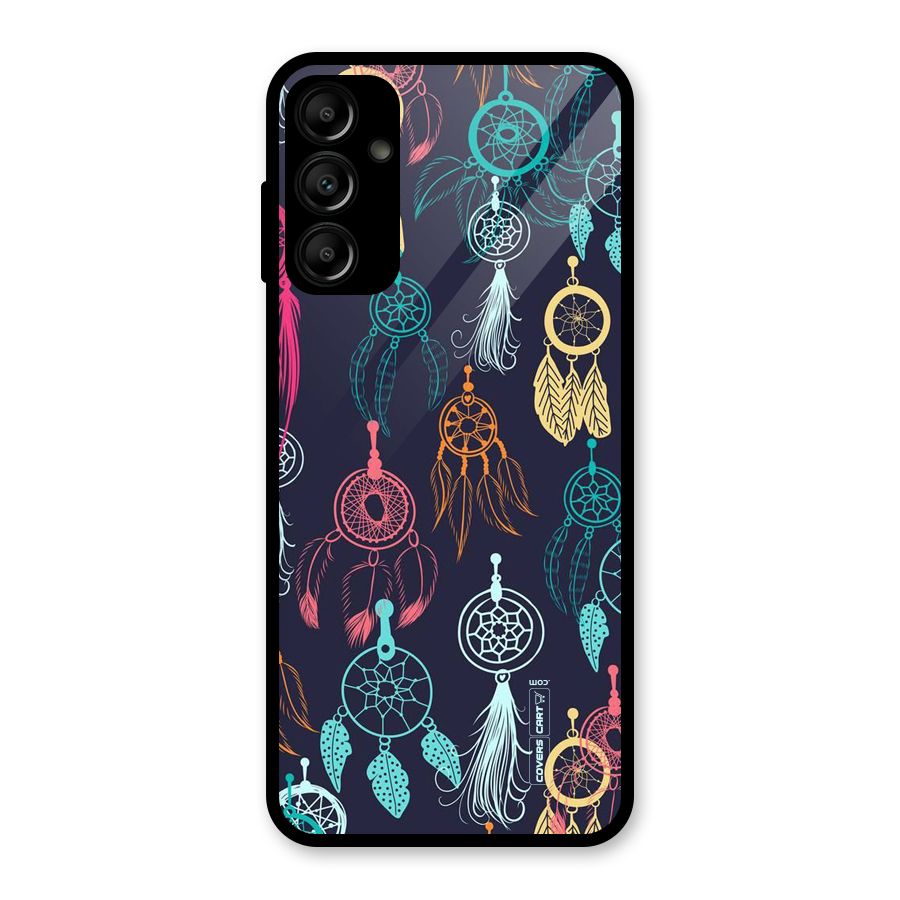 Dream Catcher Pattern Glass Back Case for Galaxy A14 5G