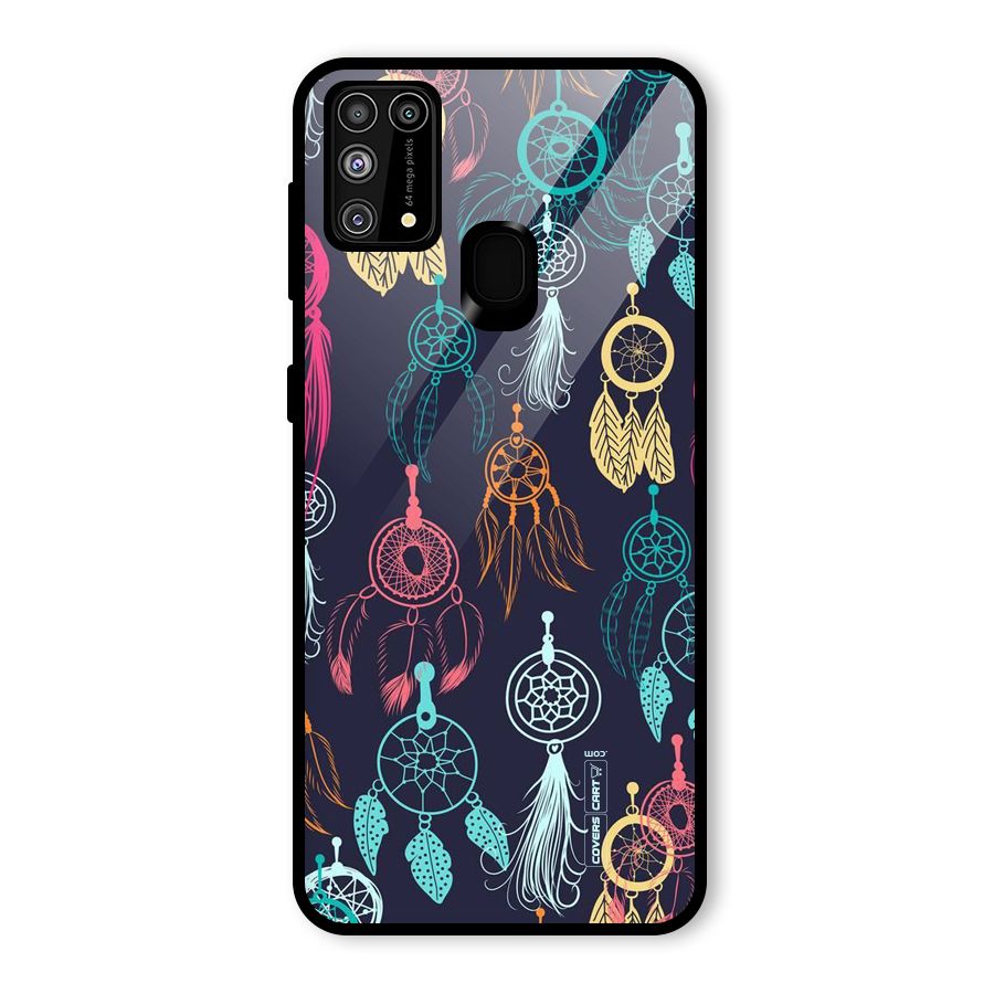 Dream Catcher Pattern Glass Back Case for Galaxy M31