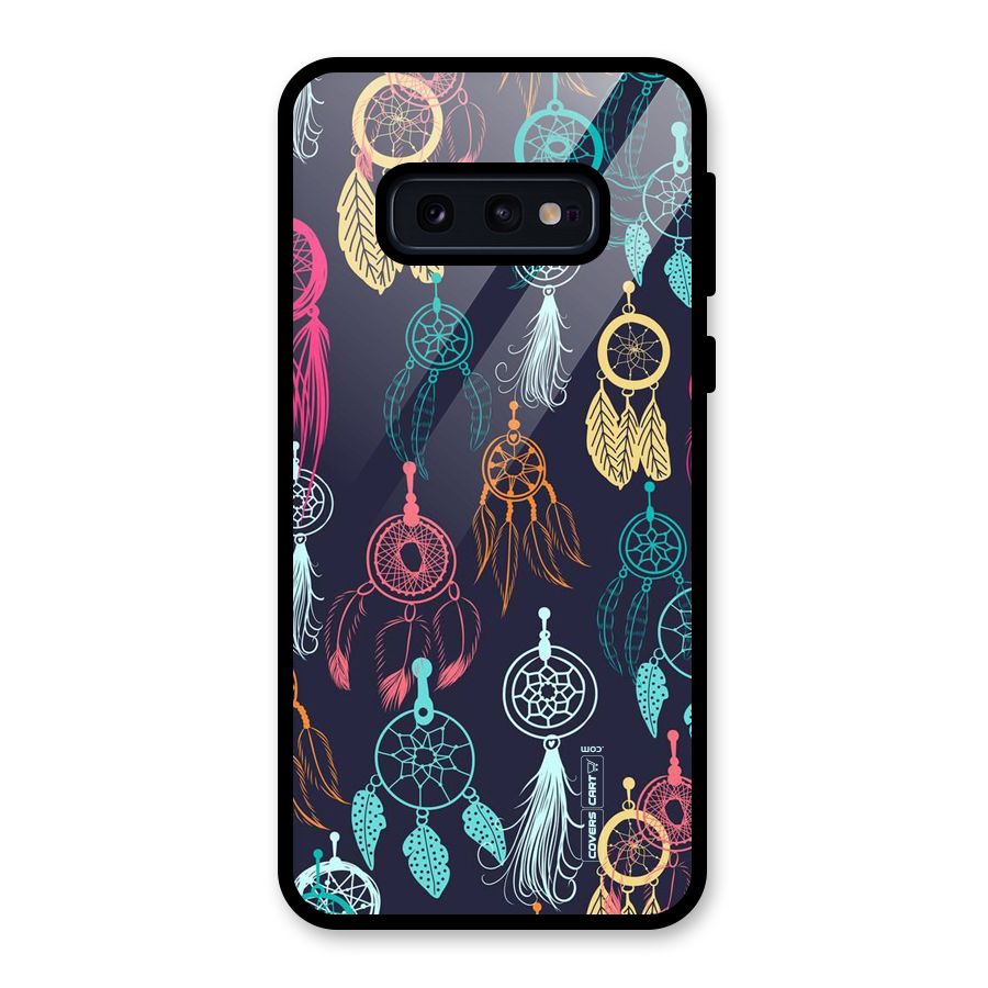 Dream Catcher Pattern Glass Back Case for Galaxy S10e