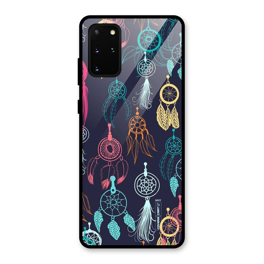 Dream Catcher Pattern Glass Back Case for Galaxy S20 Plus