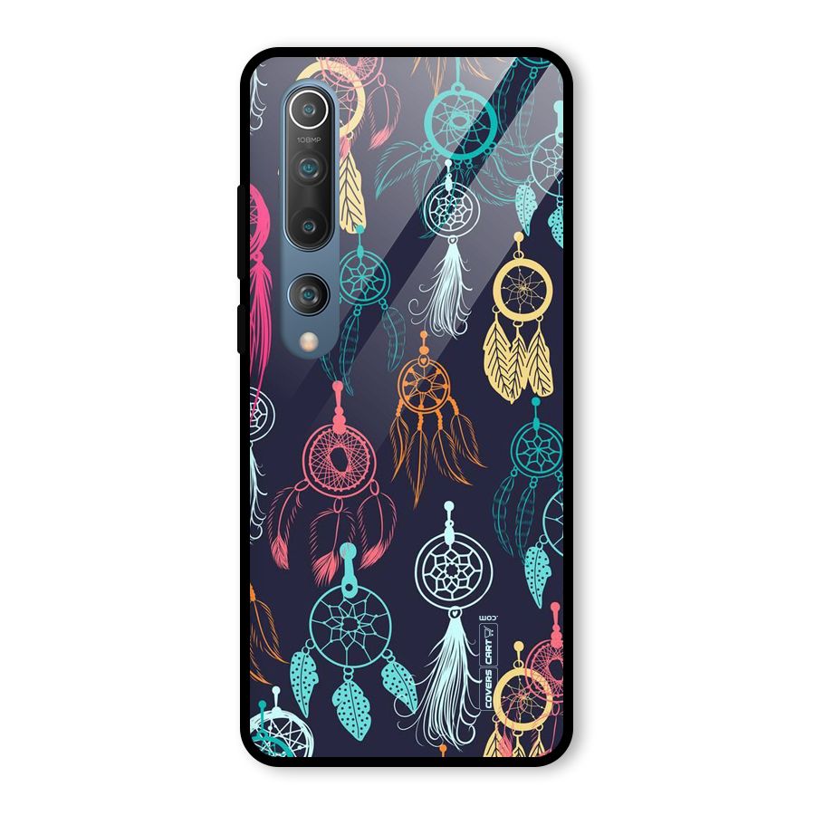 Dream Catcher Pattern Glass Back Case for Mi 10