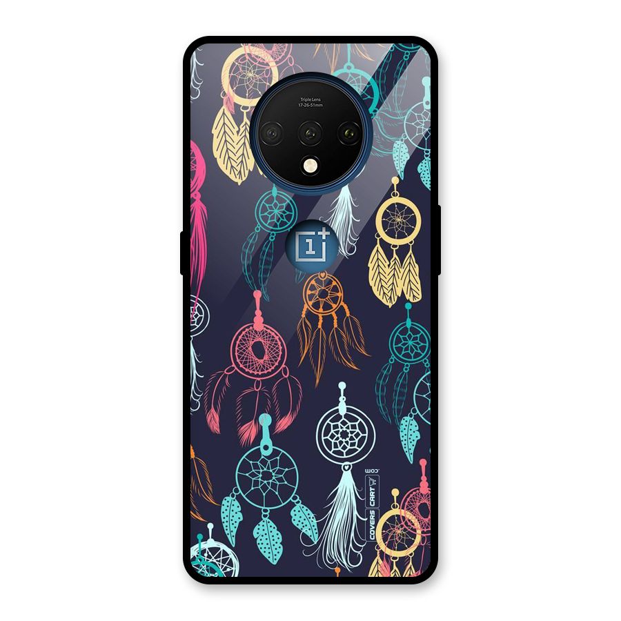 Dream Catcher Pattern Glass Back Case for OnePlus 7T